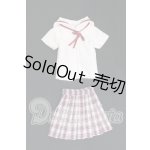 画像: azoneピュアニーモ/OF:25cmサイズドール 衣装 PNM 白襟チェックセーラー服セット I-26-05-21-183-KD-ZI