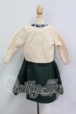 画像2: SDM＆MDD/OF：よそゆきワンピセット（ダークグリーン）・ミニ I-26-07-09-317-KD-ZI (2)