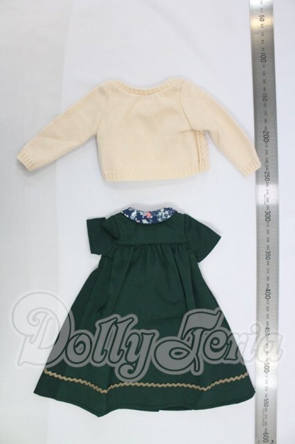 画像4: SDM＆MDD/OF：よそゆきワンピセット（ダークグリーン）・ミニ I-26-07-09-317-KD-ZI (4)