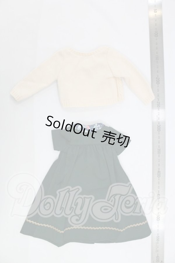 画像4: SDM＆MDD/OF：よそゆきワンピセット（ダークグリーン）・ミニ I-26-07-09-317-KD-ZI (4)