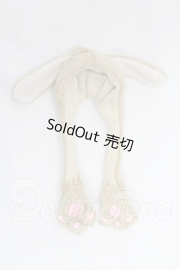 画像1: azonePNS/OF：こもれび森のお洋服屋さん♪「たれミミうさぎフードマフラー」 I-26-07-30-264-KD-ZI (1)