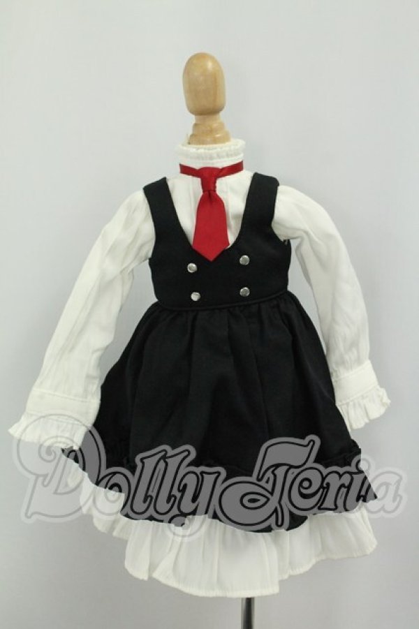 画像1: ＭDD/OF：ラブリーブラックワンピースセット・ミニ I-26-08-13-181-KD-ZI (1)