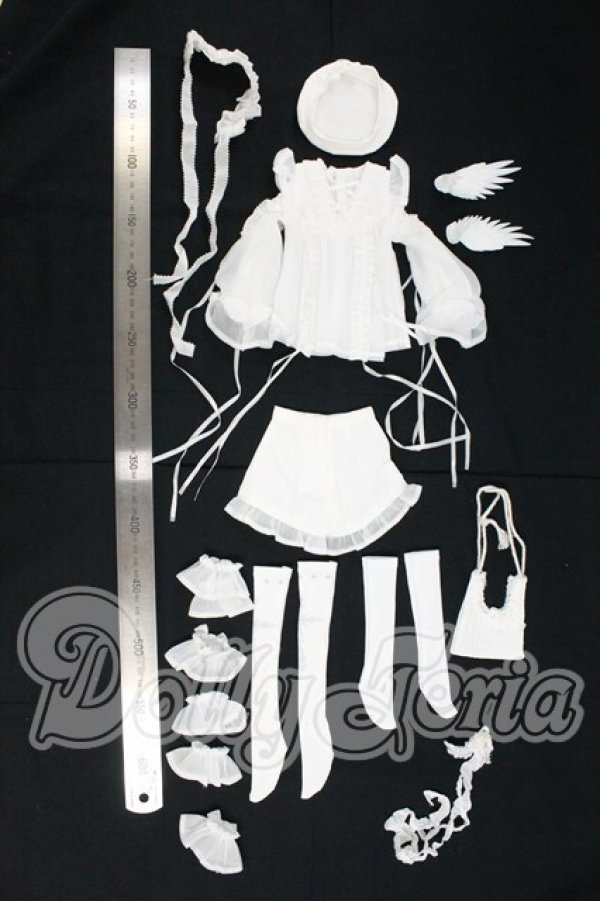 画像3: MDD/OF:CloudDoll製 天使のロリータフリルドレス I-26-08-27-227-KD-ZI (3)