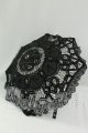画像: SD/ドルフィー用エレガントノワールレース日傘 I-26-09-03-120-KD-ZI