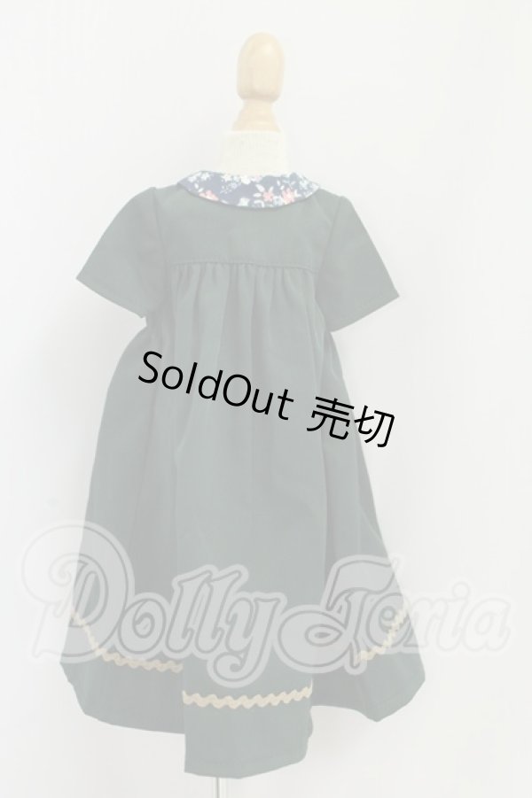 画像2: SDM＆MDD/OF：よそゆきワンピセット（ダークグリーン）・ミニ I-26-09-03-149-KD-ZI (2)