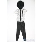 画像: BLACKドットシャツ＆ベレー帽セット U-25-02-25-033-TN-ZU
