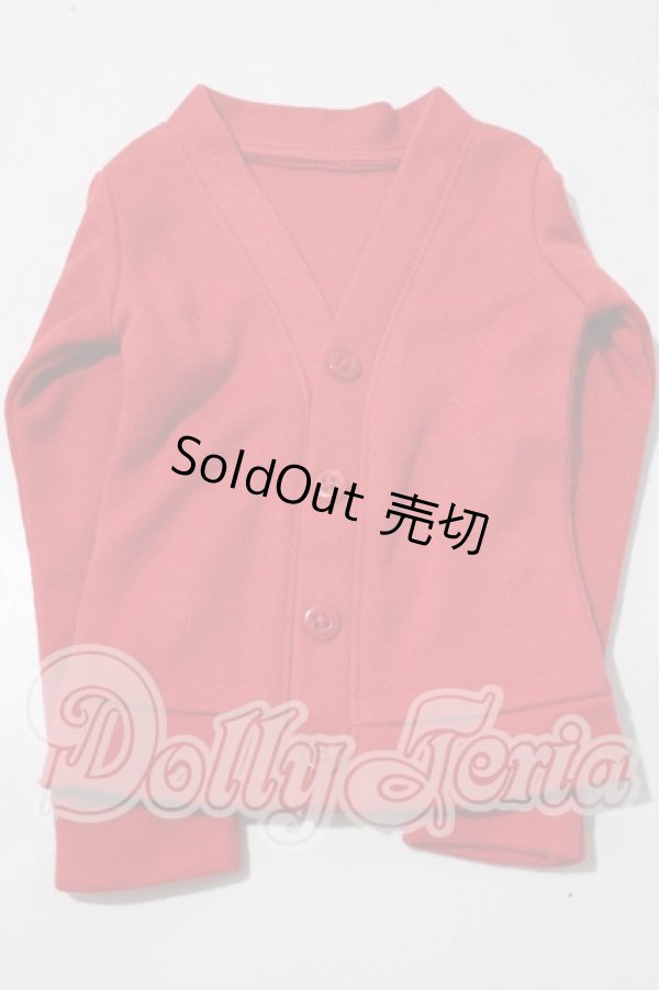 画像1: SDGrB＆SD13男の子/OF:カーディガン　赤 U-25-04-15-037-KD-ZU (1)