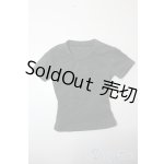 画像: IDEALIAN75/OF:Uneck Tee - Chacoal A-25-06-25-1096-KD-ZU