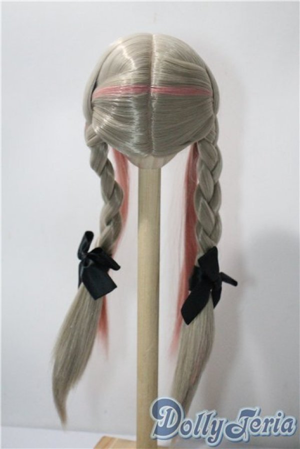 画像2: 8-9inchウィッグ/　(RosenliaDoll様)　あみあみツインリボン U-25-06-05-031-KD-ZU (2)