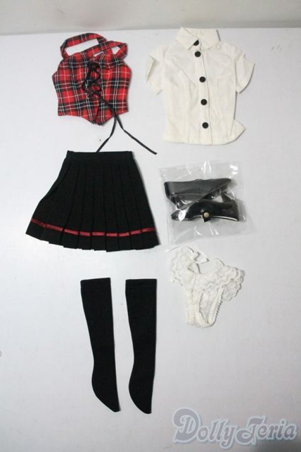 画像1: DD/OF：ビスチェドレスセット(赤) A-25-06-11-1013-TN-ZU (1)