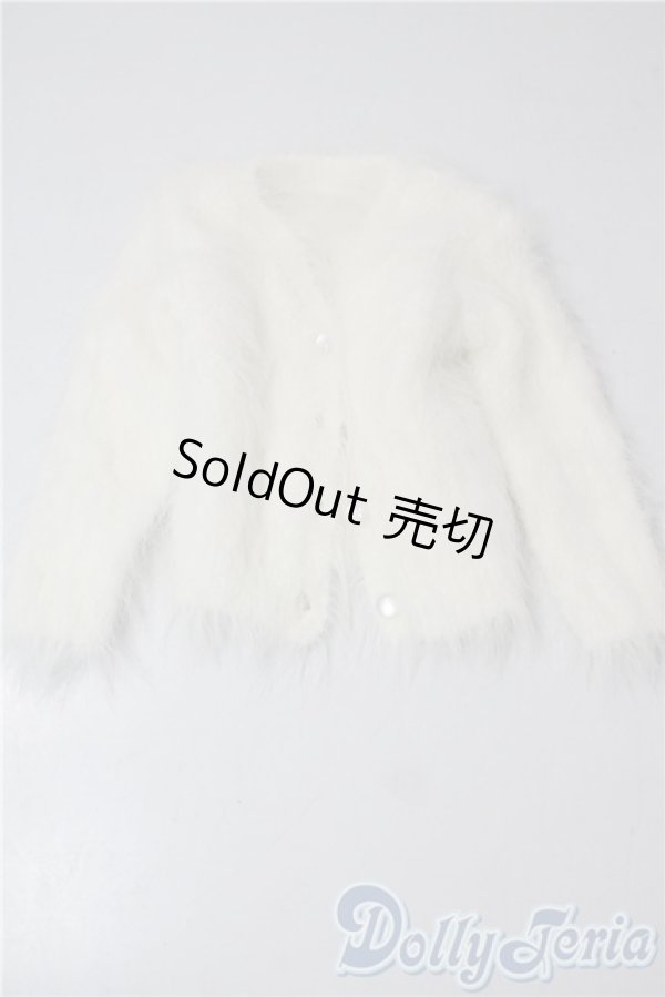 画像1: SD/OF：モヘアカーディガン(白) U-25-09-02-115-TN-ZU (1)