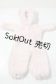 画像: MSD&MDD/OF：テディベアパジャマ（ストロベリーラテ）・ミニ U-25-09-02-122-TN-ZU