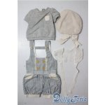 画像: SD/OF:ストライプサロペットセット U-25-09-30-014-TN-ZU