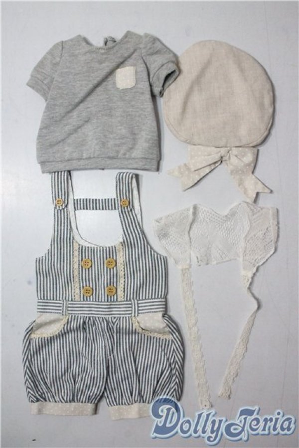 画像1: SD/OF:ストライプサロペットセット U-25-09-30-014-TN-ZU (1)