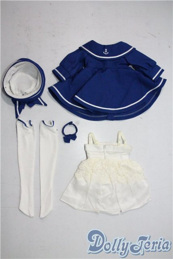 画像2: MSD/OF:セーラースタイルワンピース(ブルー)・ミニ U-25-09-30-124-TN-ZU (2)