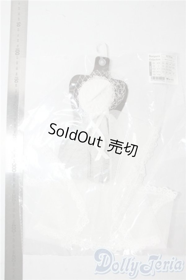 画像2: SD/OF：トーク帽（白・ロングチュール） U-25-10-07-117-NY-ZU (2)