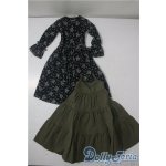 画像: SD13G/OF:シフォンワンピースセット(ブラック) U-25-10-28-167-TN-ZU