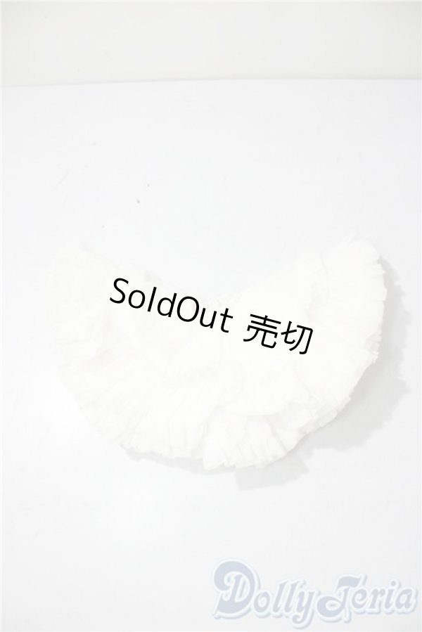 画像1: MSD＆MDD/OF：ぽんぽんパニエ(ホワイト) U-25-11-12-171-TN-ZU (1)