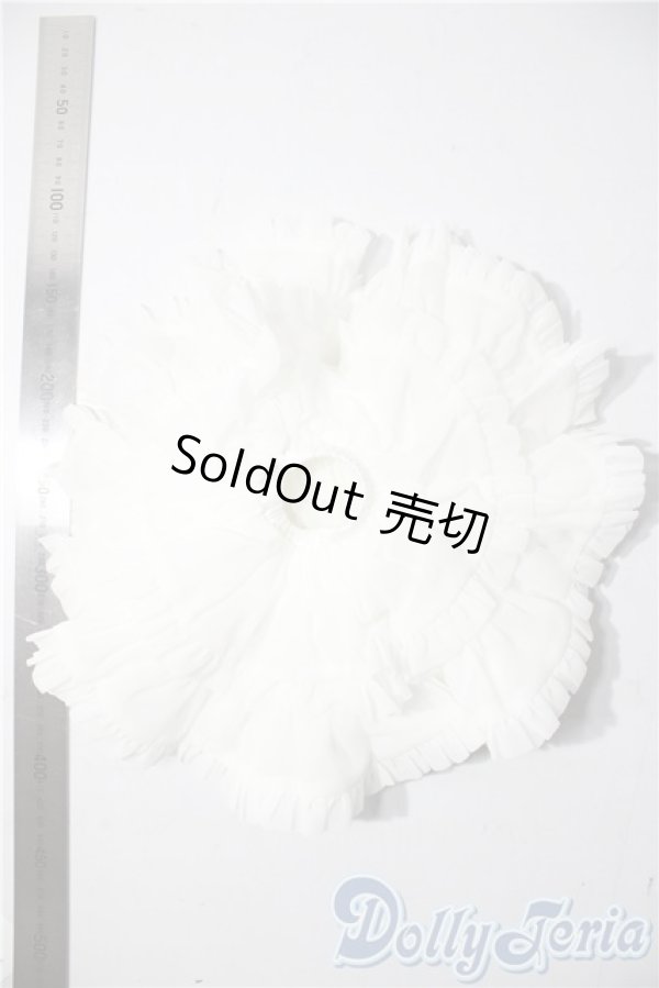 画像2: MSD＆MDD/OF：ぽんぽんパニエ(ホワイト) U-25-11-12-136-TN-ZU (2)