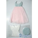 画像: DD/OF:デニム×チュール ガーリーワンピース A-25-11-12-1059-TN-ZU