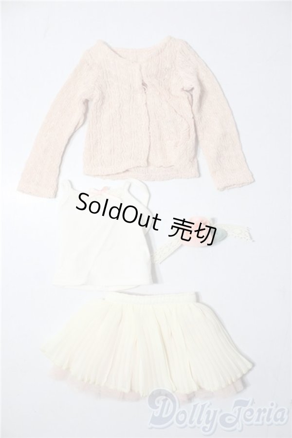 画像1: MSD/OF：スウィートピンクカーディガンセット U-25-11-26-010-TN-ZU (1)