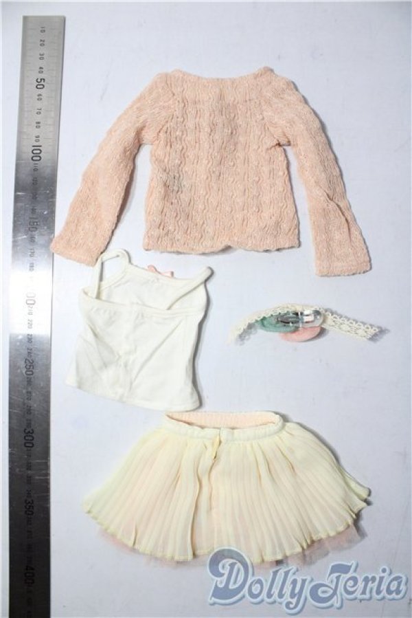 画像2: MSD/OF：スウィートピンクカーディガンセット U-25-11-26-010-TN-ZU (2)