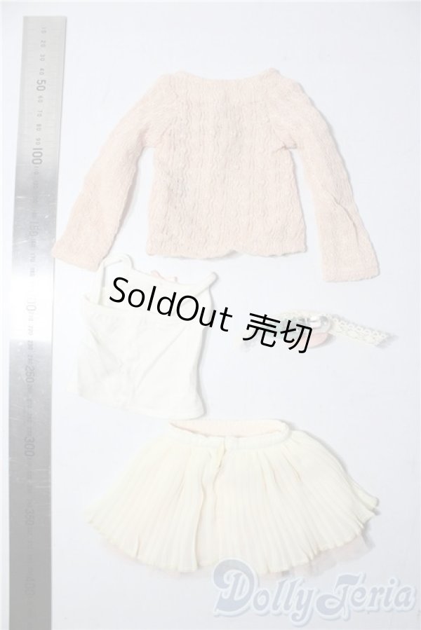 画像2: MSD/OF：スウィートピンクカーディガンセット U-25-11-26-010-TN-ZU (2)