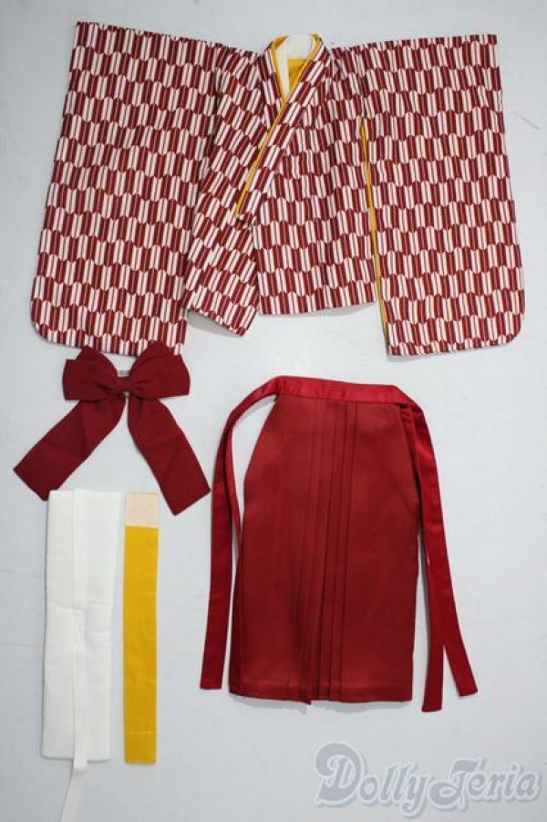 画像1: DD/OF：華やか袴セット（茜色） A-25-11-19-1062-TN-ZU (1)