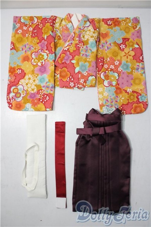 画像1: SD/OF:ボークス 天使のころも 女学生袴セット(緋色) U-25-11-26-006-TN-ZU (1)