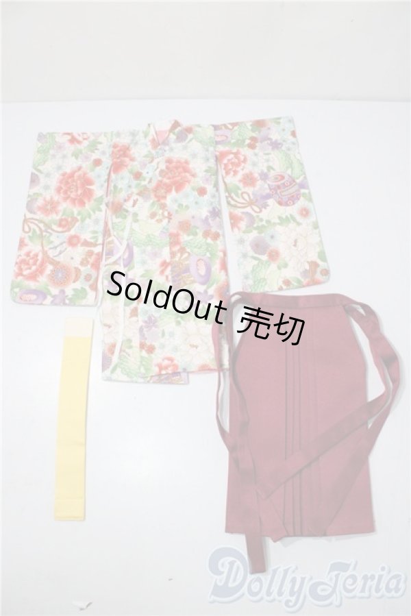 画像1: MSD＆MDD/OF:えんじ色袴セット・ミニ U-25-11-26-110-TN-ZU (1)