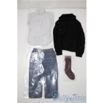 画像: SD17/GOU/OF:ブラックタートルネックセーターセット U-25-11-26-121-TN-ZU