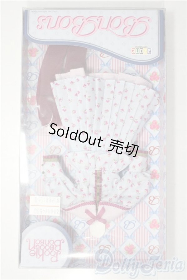 画像1: 1/6用 レトロ花柄ブラウス＆スカートセット(ライトブルー×パープル) 「BonBons」 A-25-12-10-1059-TN-ZU (1)