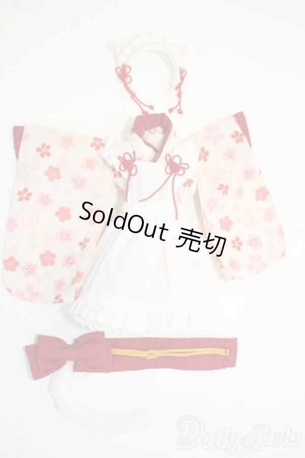 画像1: azone/OF:PNSねこミミ和装メイドset Y-25-12-24-252-TN-ZY (1)