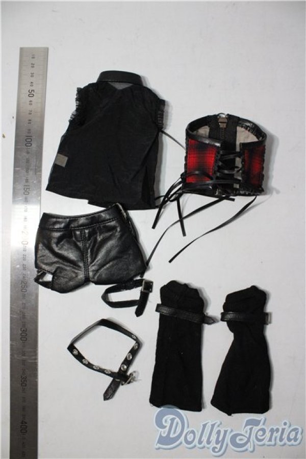 画像2: SDM/of：レザーベルトパンツセット・ミニ U-25-12-24-060-TN-ZU (2)