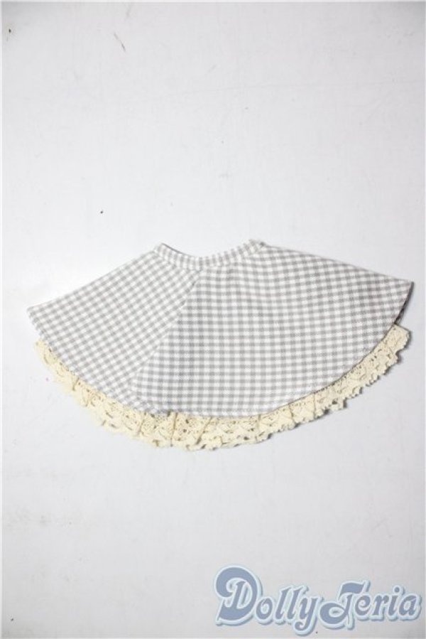 画像1: SDM＆MSD/OF:フレアスカート（白×グレーチェック）・ミニ U-25-12-24-098-TN-ZU (1)