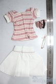 画像2: DD/ピンクボーダー＆ホワイトスカートセット/0 A-26-01-21-1020-TN-ZU (2)