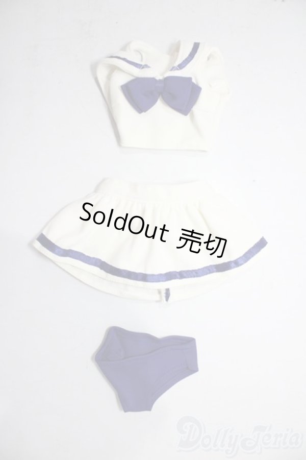 画像1: 50cm/OF：セーラー水着セット/0 A-26-01-21-1010-TN-ZU (1)
