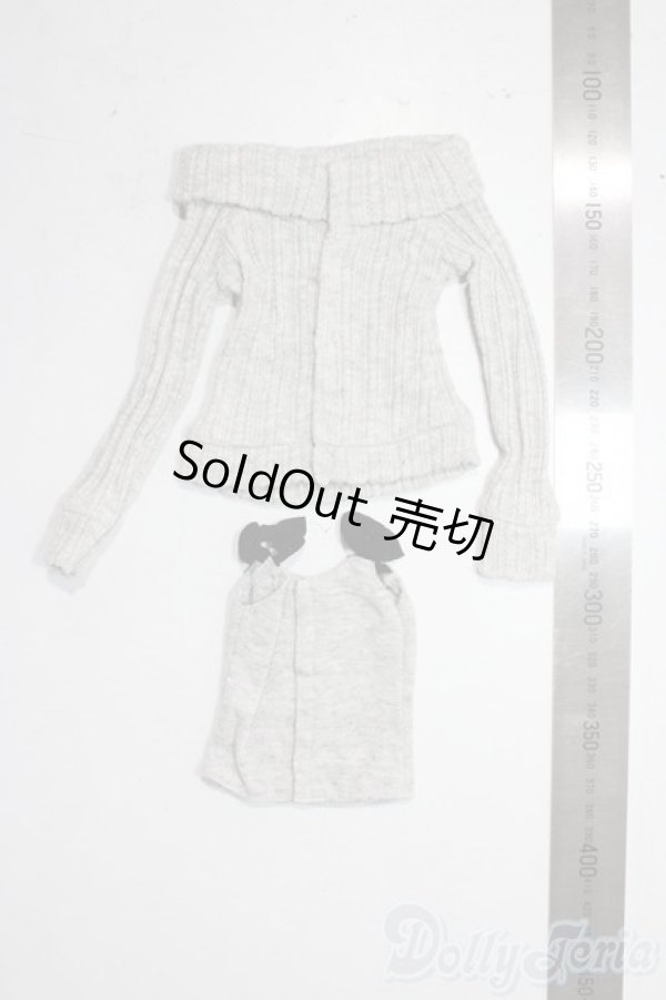 画像2: 50リボンキャミ＆オフショルダーニットSET A-26-01-28-1008-TN-ZU (2)