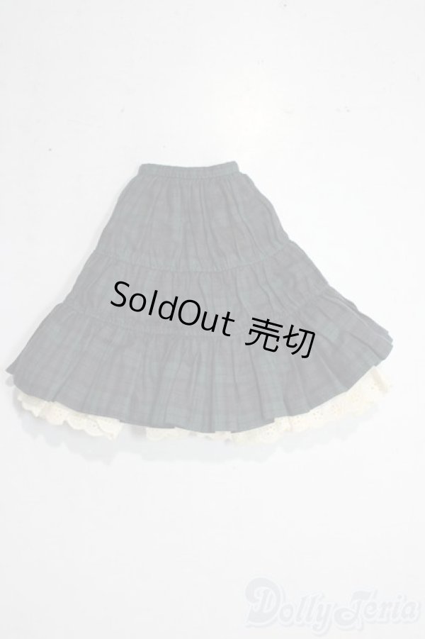 画像1: azone/OF:50ナチュラルガーリー♪ティアードスカート(グリーンチェック) A-26-01-28-1015-TN-ZU (1)