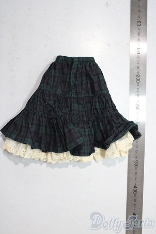 画像2: azone/OF:50ナチュラルガーリー♪ティアードスカート(グリーンチェック) A-26-01-28-1015-TN-ZU (2)