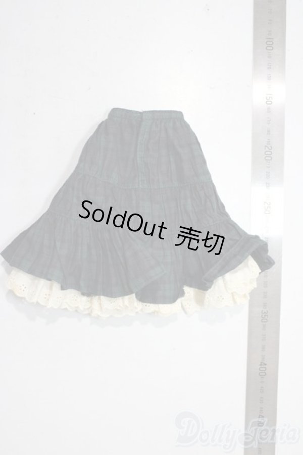 画像2: azone/OF:50ナチュラルガーリー♪ティアードスカート(グリーンチェック) A-26-01-28-1015-TN-ZU (2)