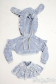 画像1: MDD/of:ふにゃほわ/レディフリルベルベットパーカーセットアップ A-26-01-28-1020-TN-ZU (1)