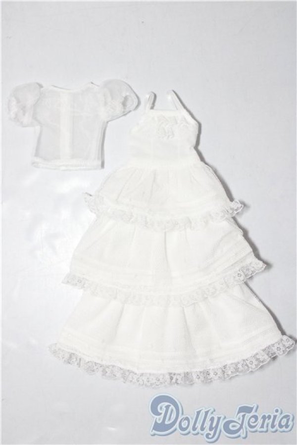 画像1: ジェニー/OF:リトルファクトリー製　3段ギャザーワンピース A-26-02-04-1021-TN-ZU (1)