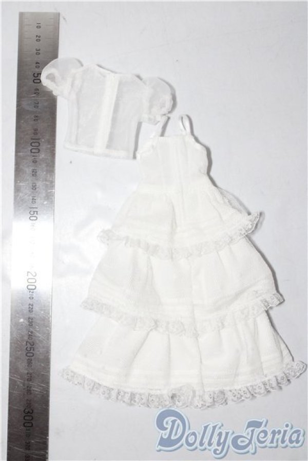 画像2: ジェニー/OF:リトルファクトリー製　3段ギャザーワンピース A-26-02-04-1021-TN-ZU (2)