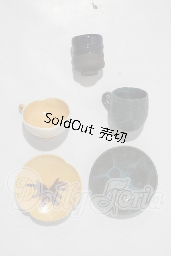 画像1: 60cmドール用ミニチュア食器セット U-26-03-04-110-TN-ZU (1)