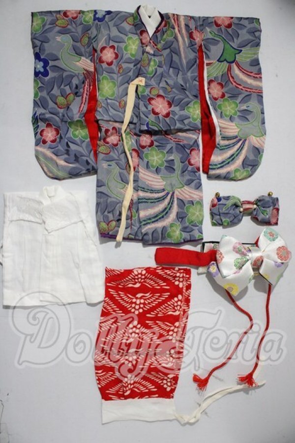 画像1: MSD(SDM)/OF：ほっぺこ堂様製着物セット U-26-03-04-089-TN-ZU (1)