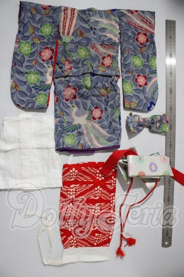 画像2: MSD(SDM)/OF：ほっぺこ堂様製着物セット U-26-03-04-089-TN-ZU (2)