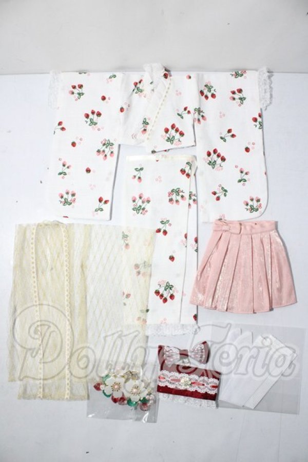 画像1: MDD/OF：RosenliaDoll様製衣装 イチゴ小町 U-26-03-18-130-TN-ZU (1)