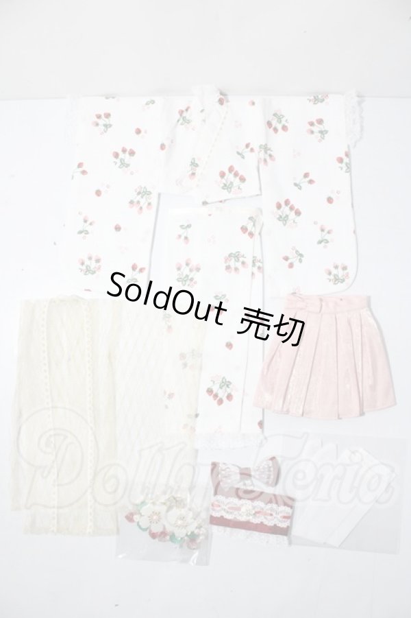 画像1: MDD/OF：RosenliaDoll様製衣装 イチゴ小町 U-26-03-18-130-TN-ZU (1)
