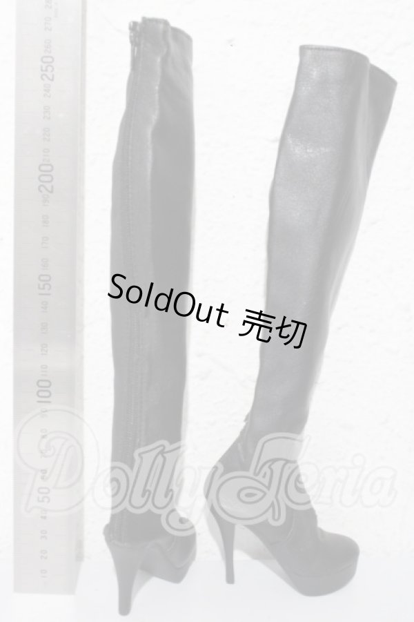 画像2: monochrome/70cm男の子ヒール足用ブーツ A-26-04-01-1022-TN-ZU (2)